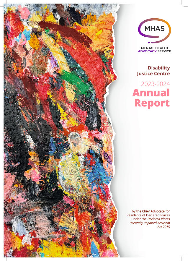 The Disability Justice Centre Annual Report 2023-24 records the activities of the Advocates who provided services to residents of the Bennett Brook Disability Justice Centre, a declared place, during the 2023-24 year.