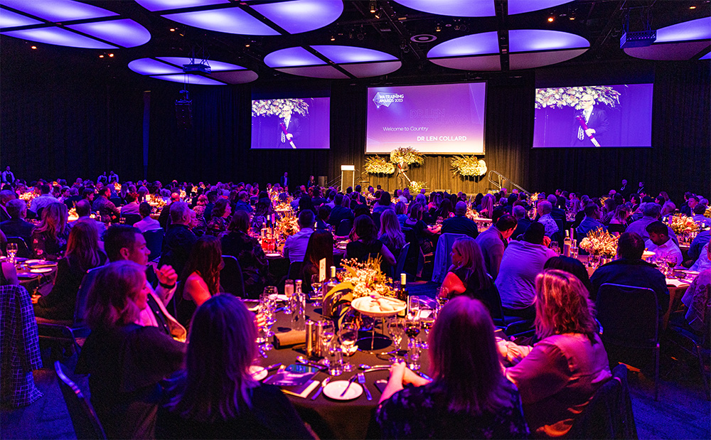 Guests attending the 2023 WA Training Awards.