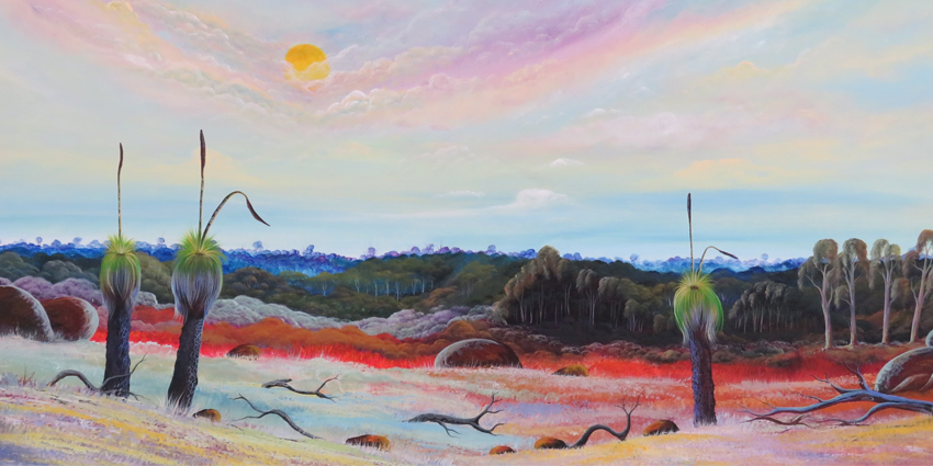 One of the artworks, "Home Country", won the Landscape Award