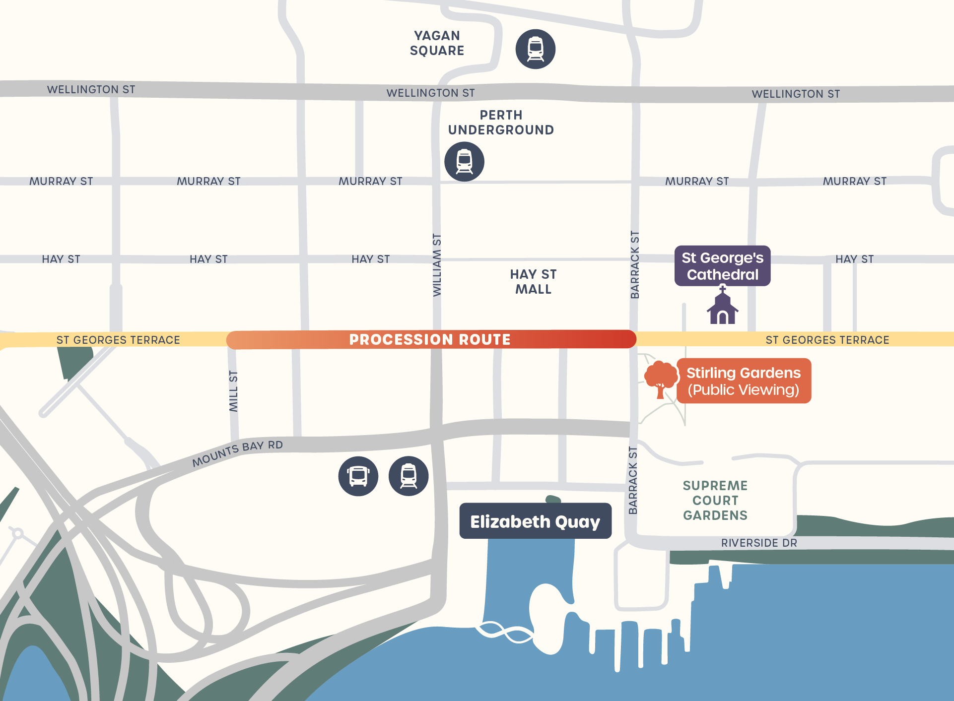 State Funeral for Mr Arthur Leggett OAM Road Closures Map