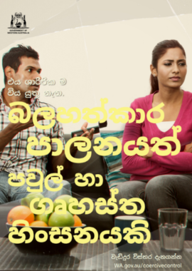 coercive control poster 1 in sinhalese