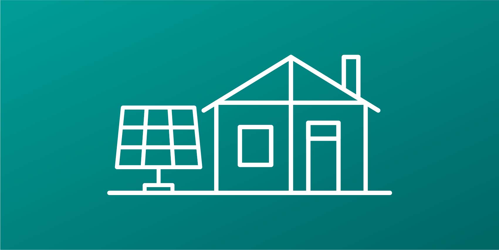 House and solar panel 