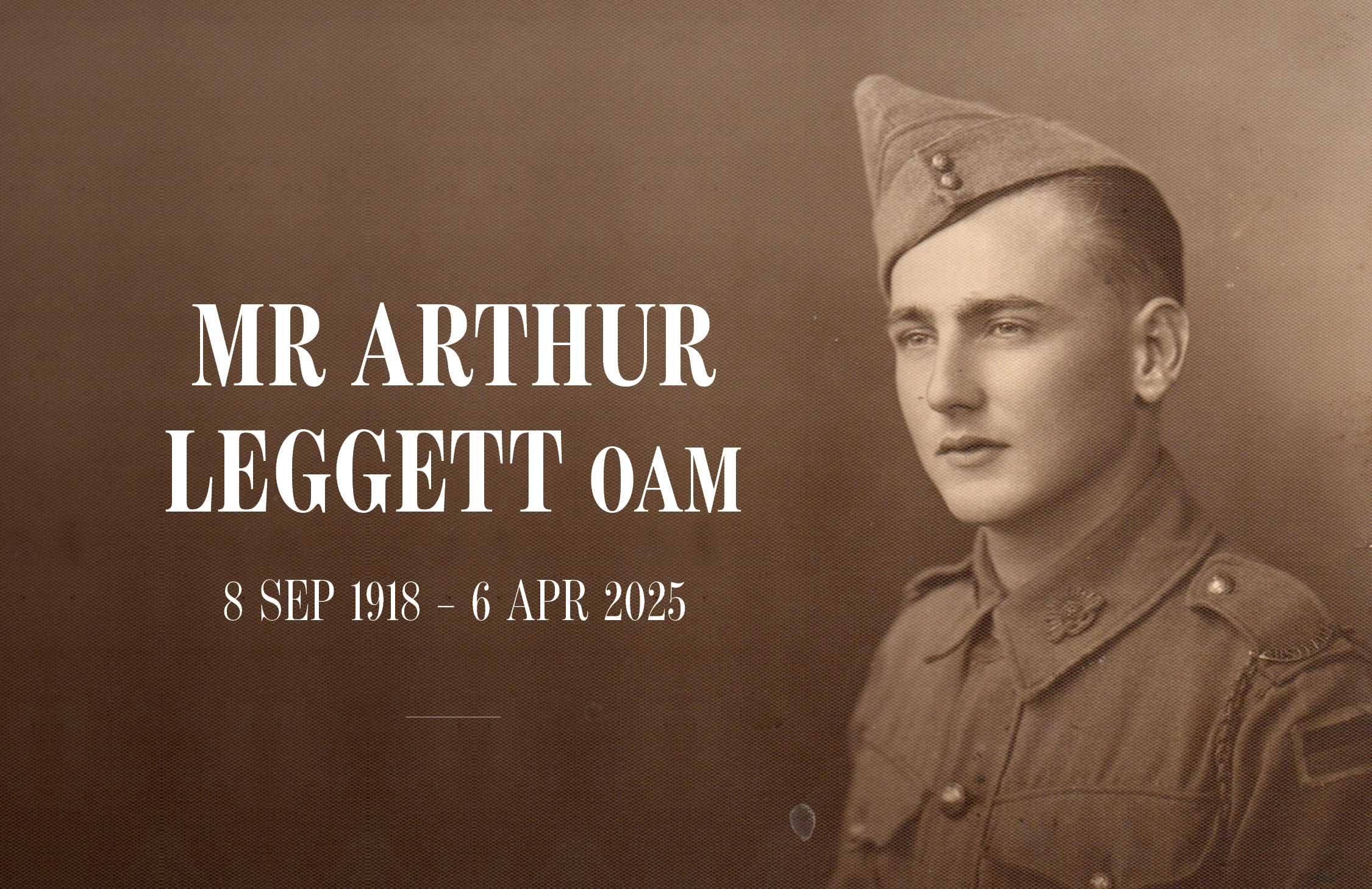 Image of Mr Arthur Leggett OAM
