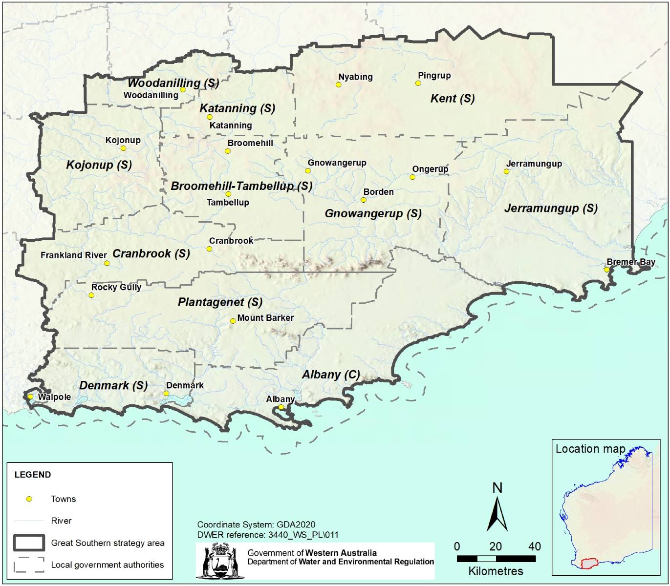 Great Southern regional water supply strategy area