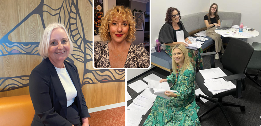 Montage of five women who are Department of Communities leaders