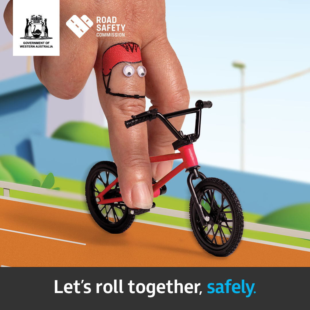 Social tile for Let's roll together eBike Helmet