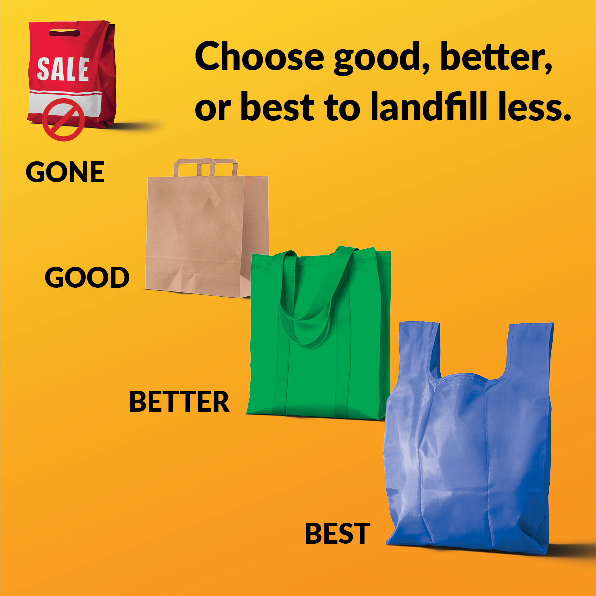 Single-use plastics - 1200x1200 social tile - Bags