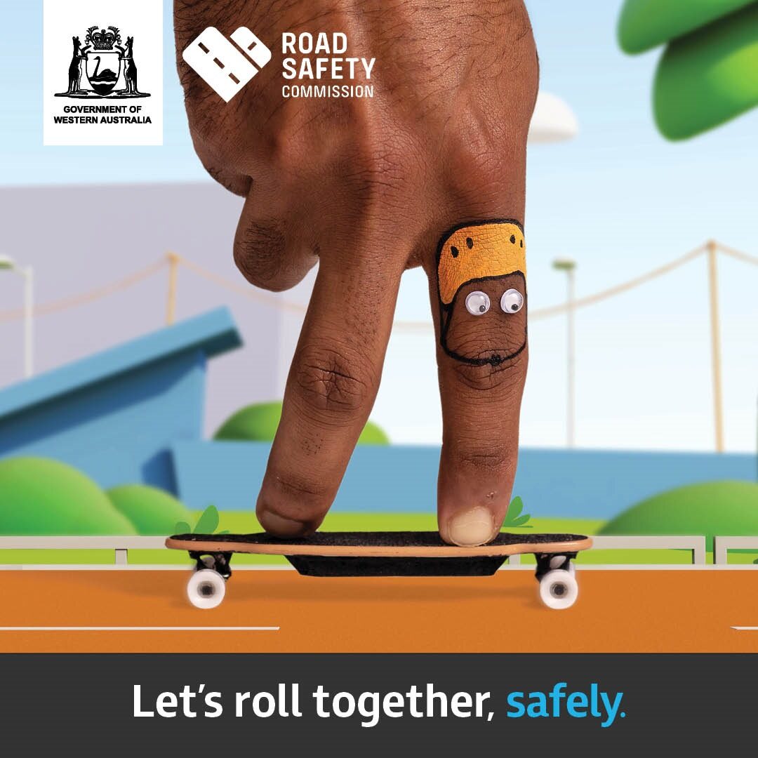 Social media post for let's roll together