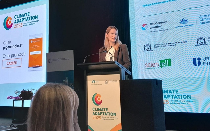 Emily Briggs, Deputy Director General Climate and Sustainability for DWER chairing a stream on the role of the private sector.