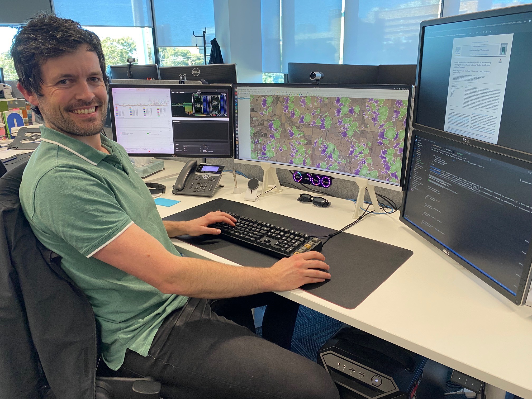 DPIRD research scientist Nick Wright has developed a cloud identification software package to improve environmental and agricultural monitoring.