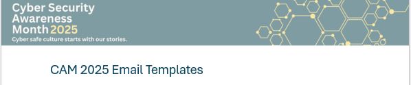 email templates CAM 2025 image