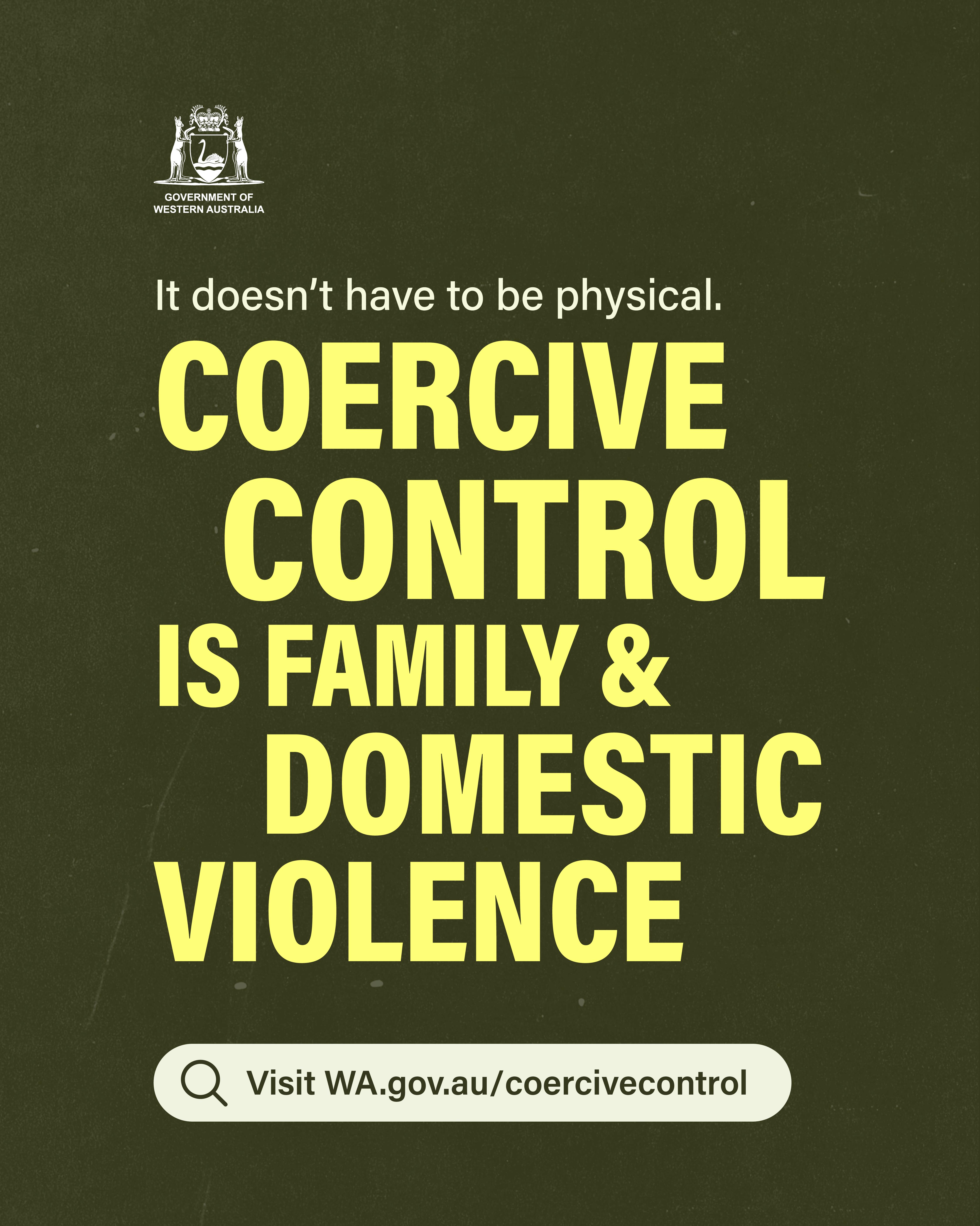 Social tile - 'coercive control social media tile typography'