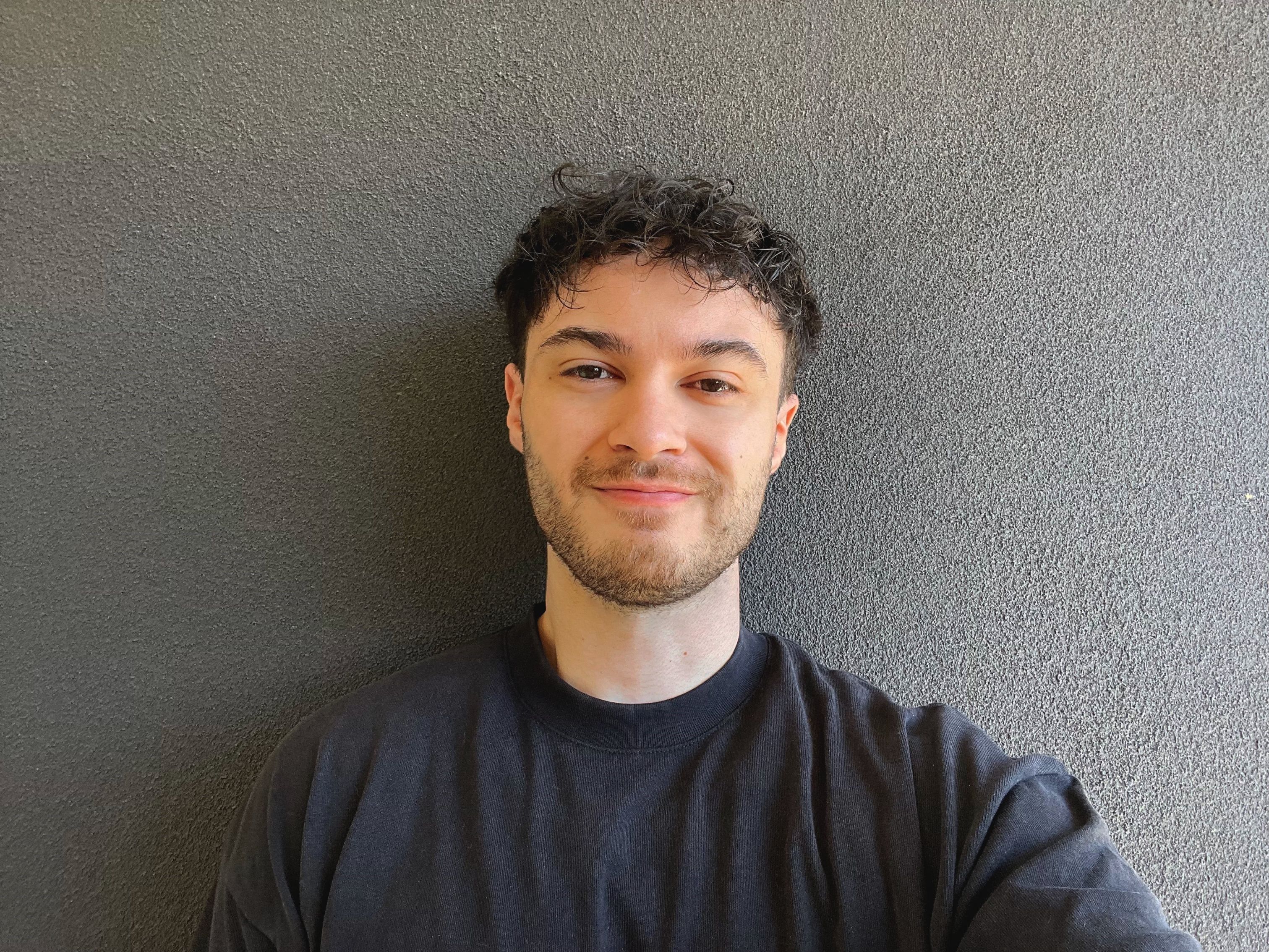 Selfie of psa_finalist_jared_williams wearing black t-shirt 