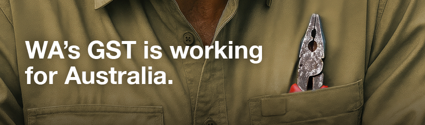 Image depicting a graphic related to GST working for Australia, highlighting tax benefits and economic impact.