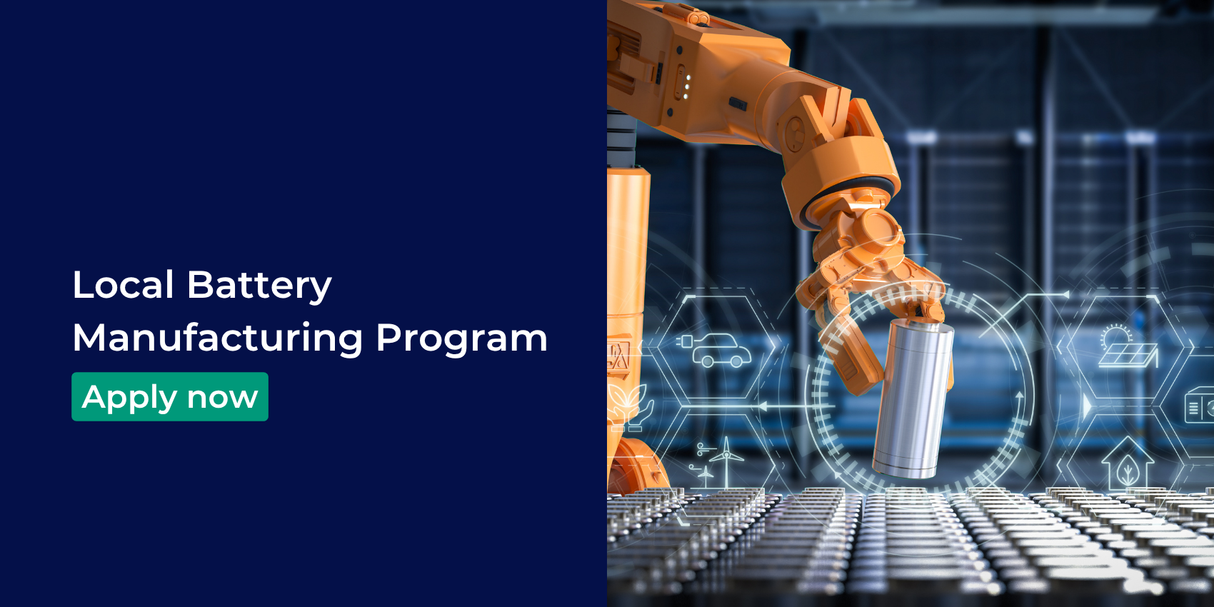 image of robotic arm holding a battery cell