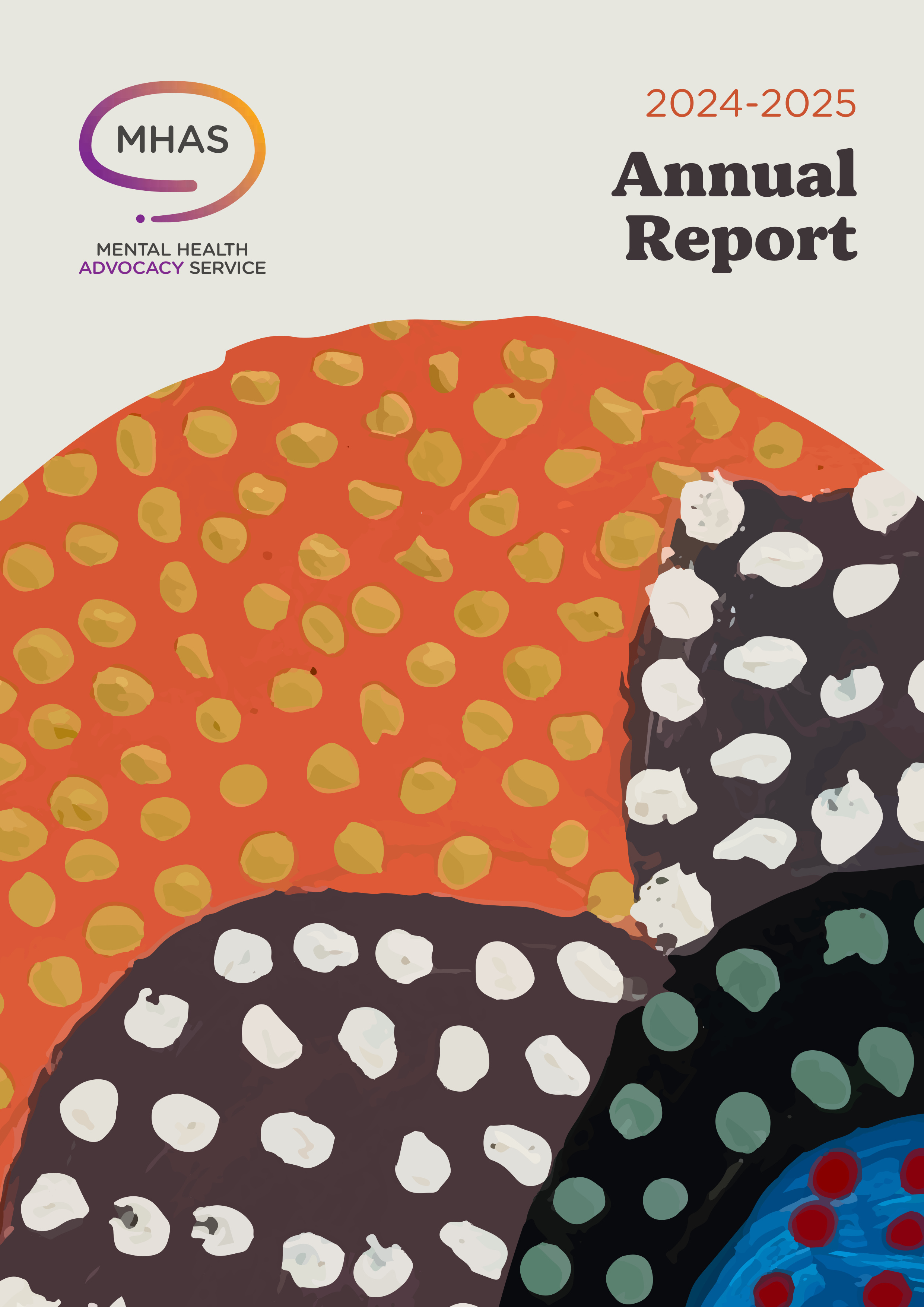 Front cover of the Mental Health Advocacy Service annual report 2024-2025