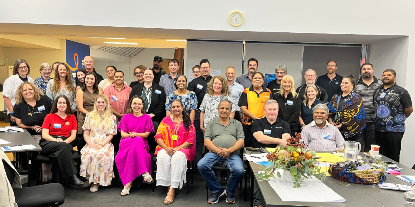Group photo of Aboriginal Housing Conference participants