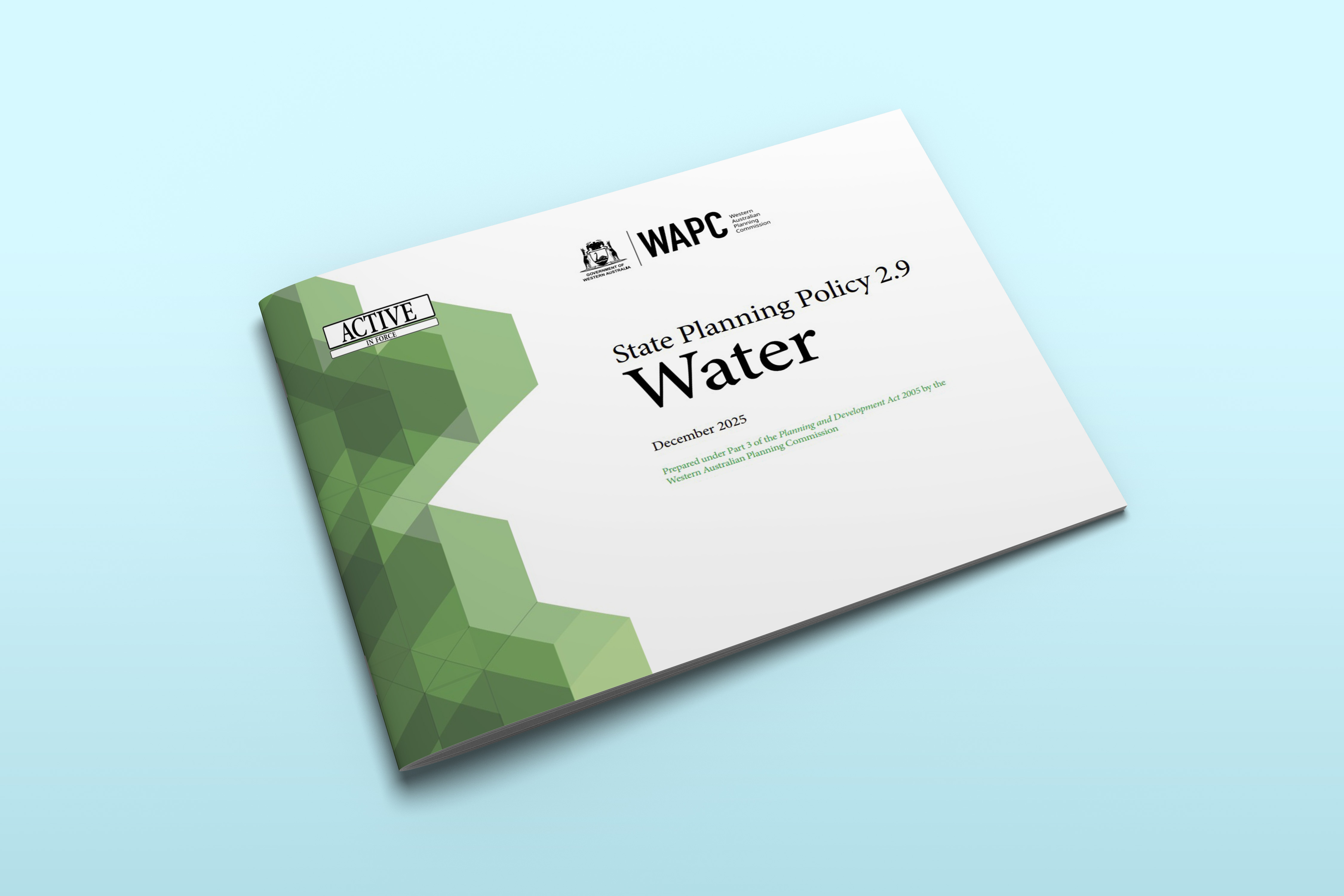 Image of State Planning Policy 2.9 Water document cover