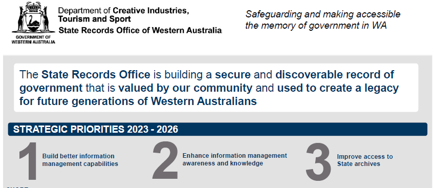state records office strategic plan