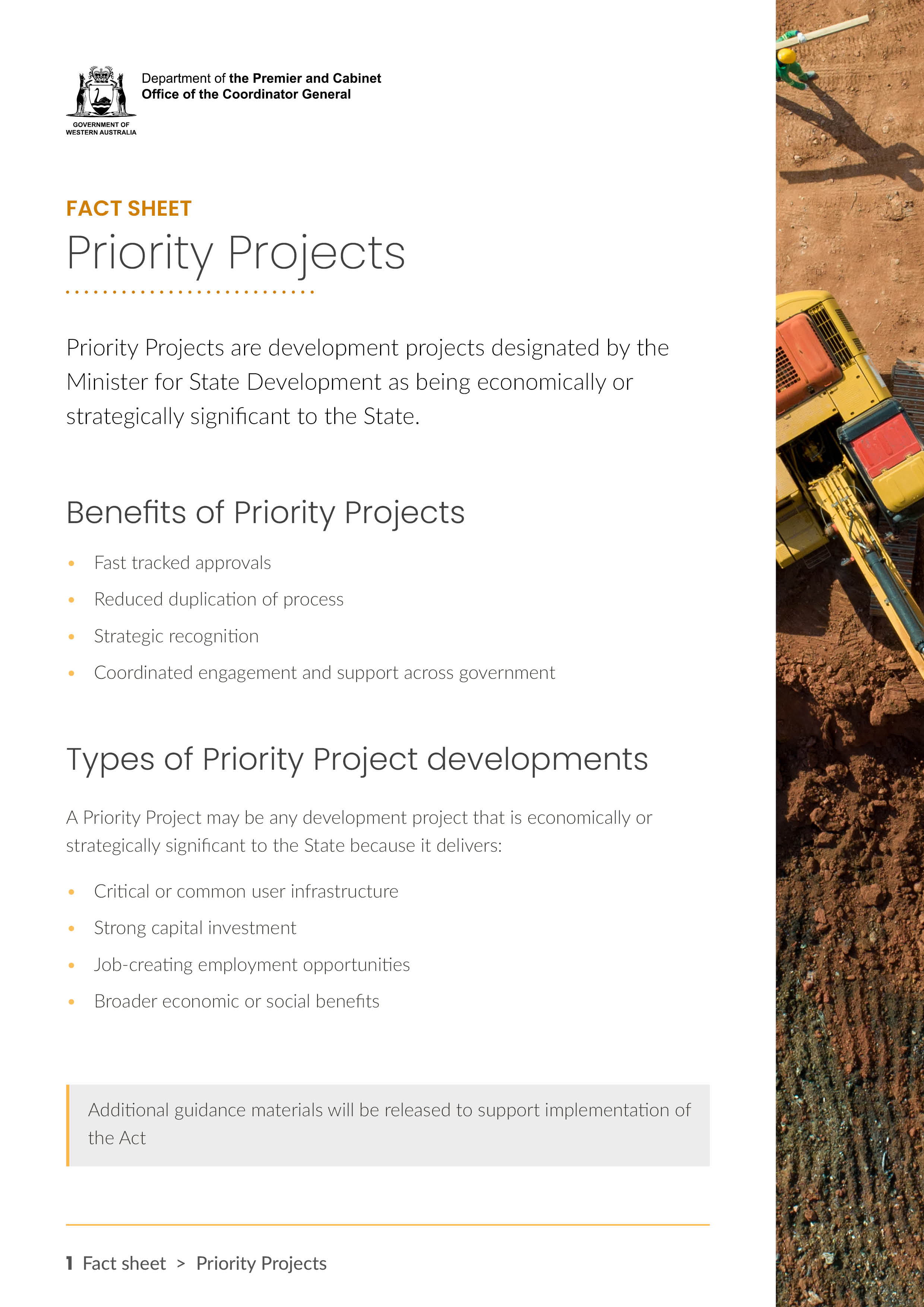 Priority Projects fact sheet thumbnail