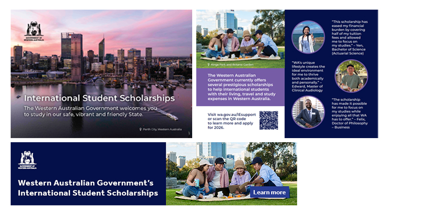 WA Government's Scholarships Generic Promotional Assets