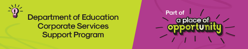Department of Education - Corporate Services Support Program (page banner)