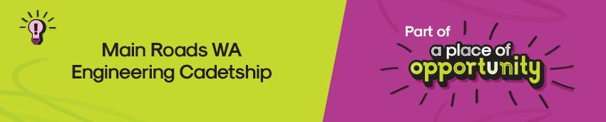 Main Roads WA Engineering Cadetship Banner