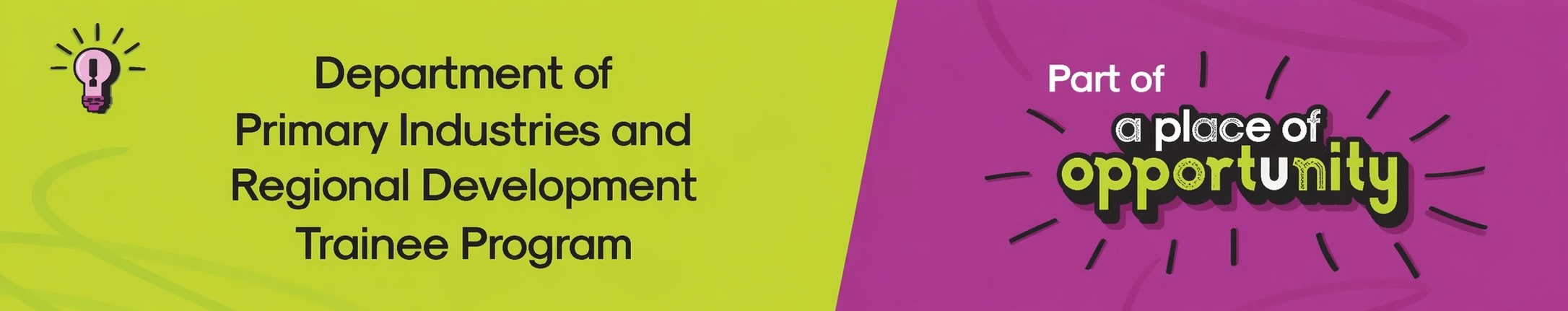 Department of Primary Industries and Regional Development - Trainee Program Page Banner