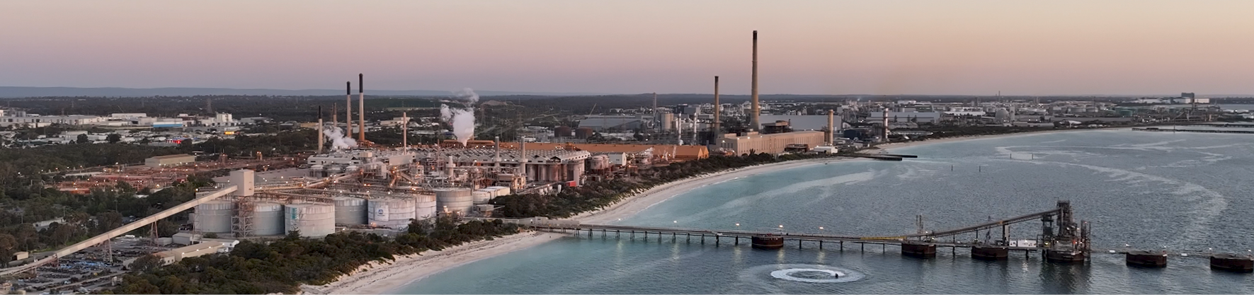 WA coastline with a bridge in it