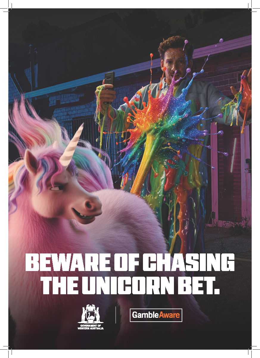 Beware of chasing the unicorn bet poster