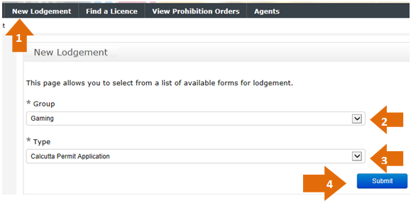 calcutta permit lodgment guide 1-to-4