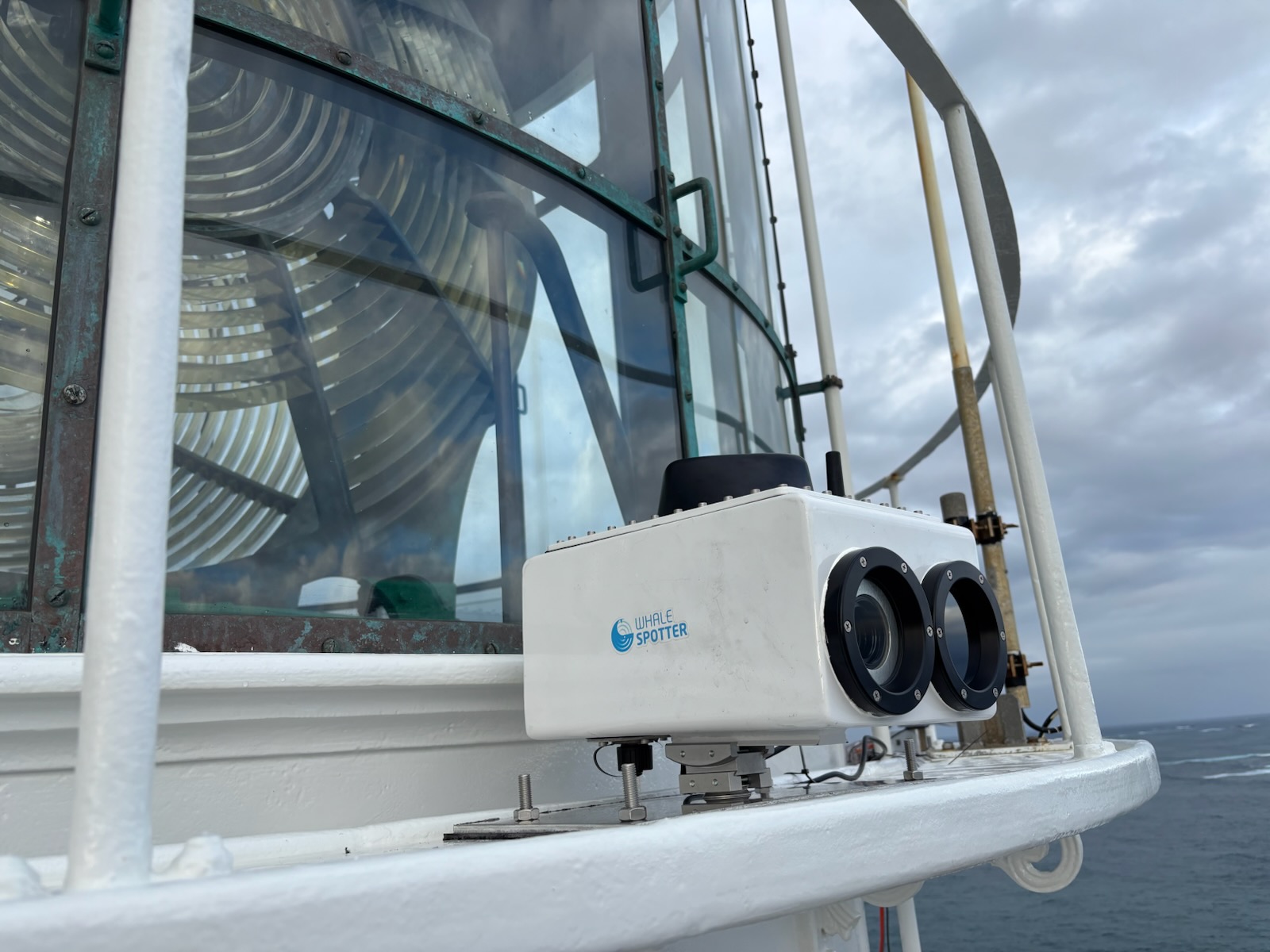 The thermal imaging camera located on the Leeuwin lighthouse provided a great vantage point to collect data and information on whale movements and behaviours. 