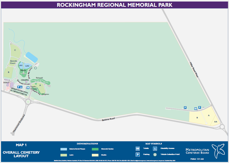 Rockingham Regional Memorial Park Map 1