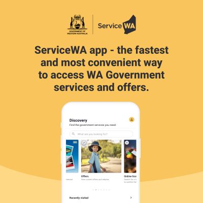 ServiceWA social media tile in English