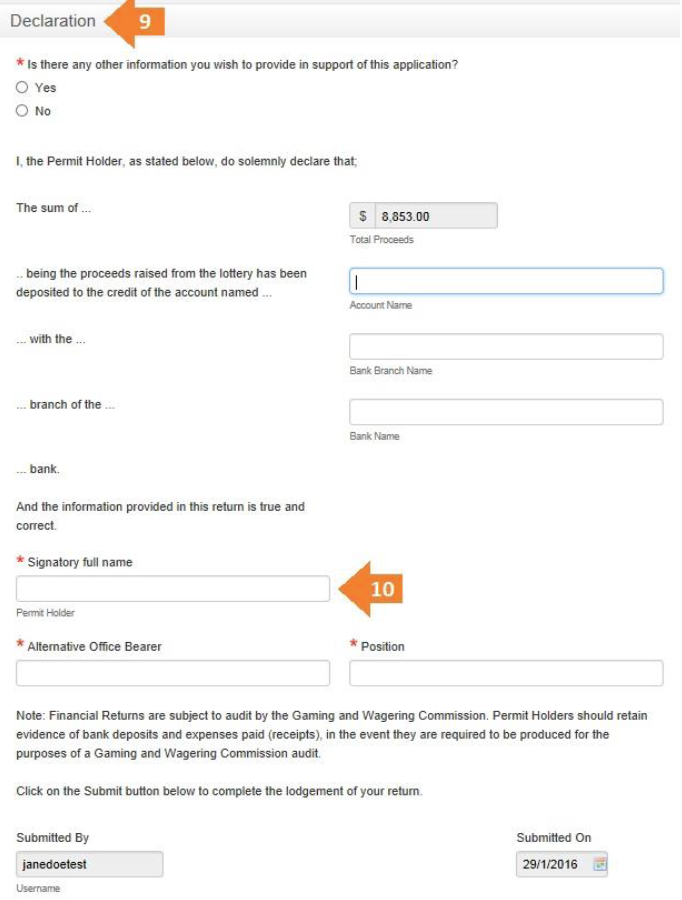 standard lottery lodgement guide-step-9
