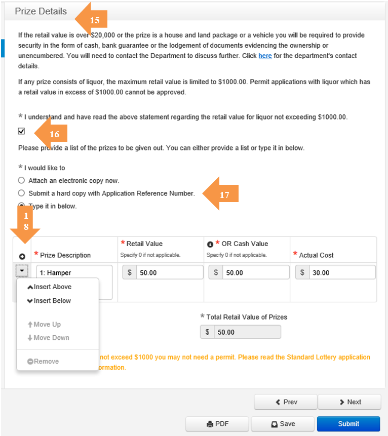 standard lottery permit application lodgement guide step-15-to-18