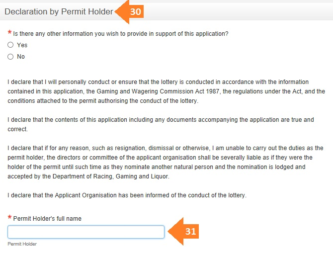 standard lottery permit application lodgement guide step-30-to-31