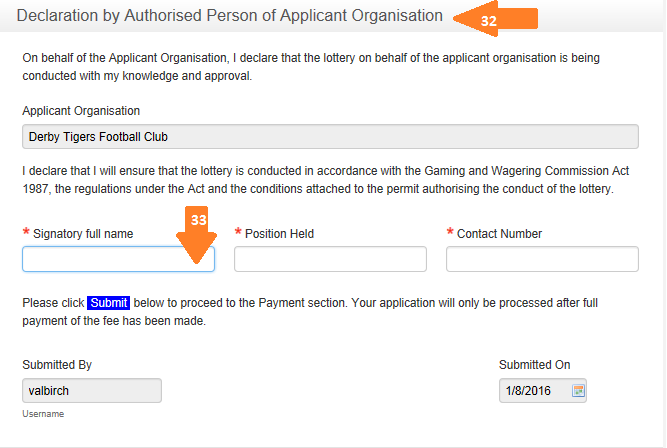 standard lottery permit application lodgement guide step-32-to-33