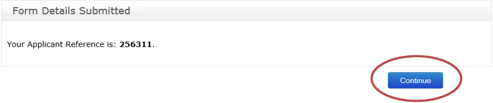 Step 7 of process showing that you need to click Continue button to process