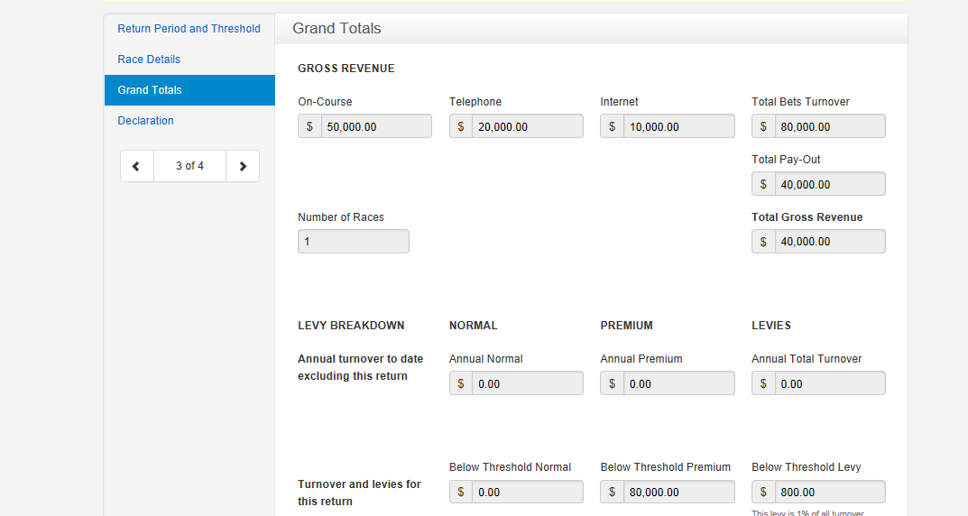 Grand totals page 