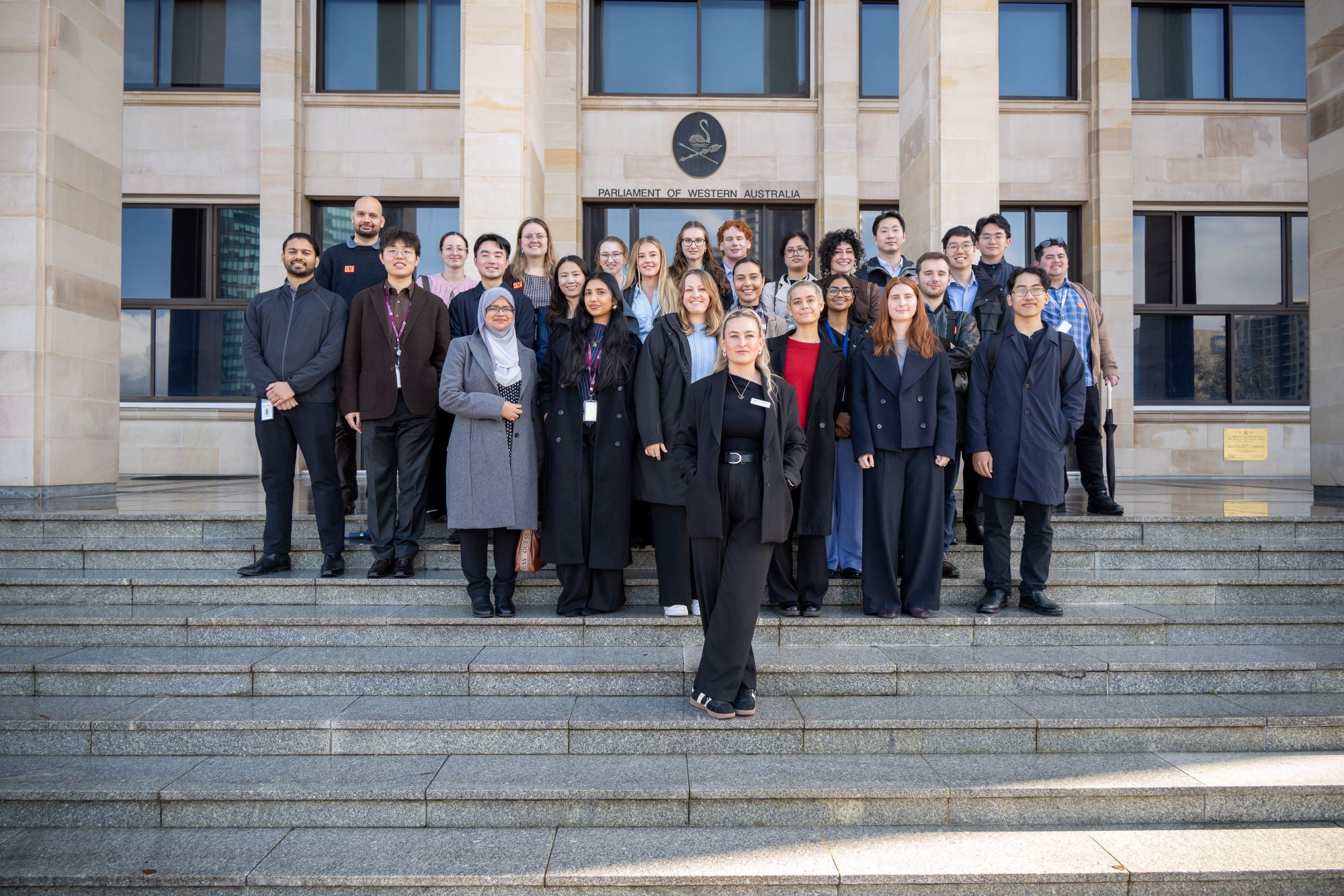 Launch graduates visiting WA Parliament 