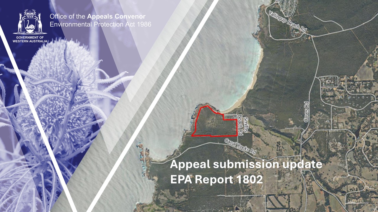 Map of appeal submission update EPA report 1802