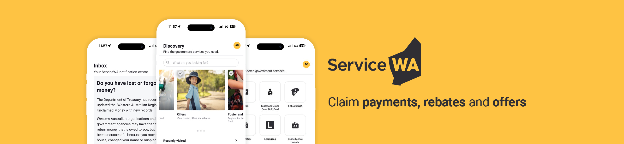 ServiceWA Current Offers Web Banner