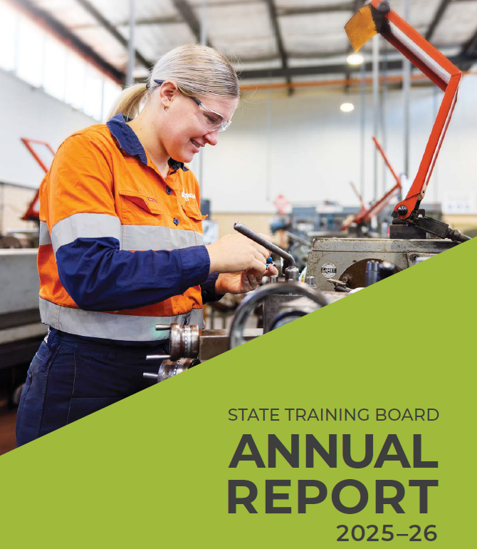 State Training Board Annual Report 2025-2026 Front picture