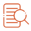 a magnify glass is looking at a page
