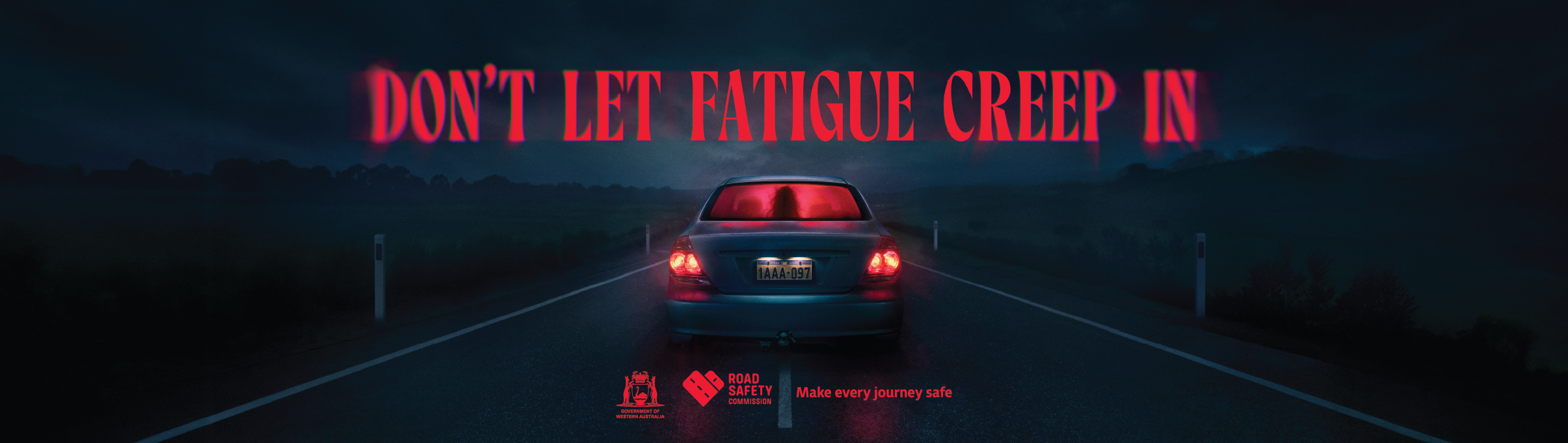Don't let fatigue creep in - back of car