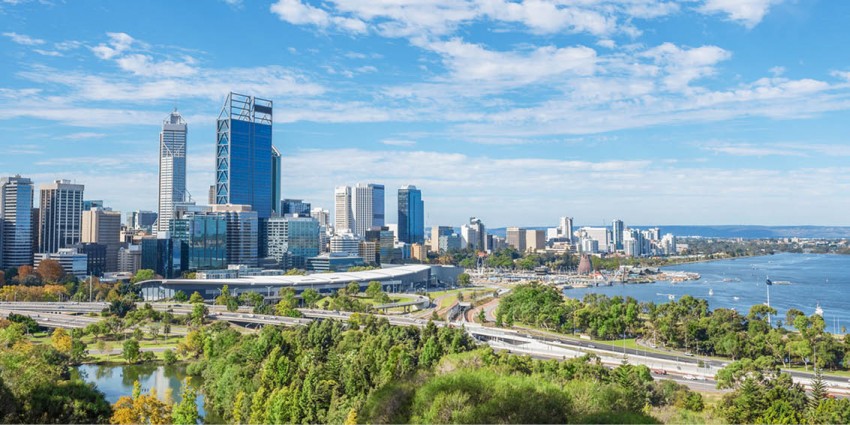 View of Perth city from Kings Park