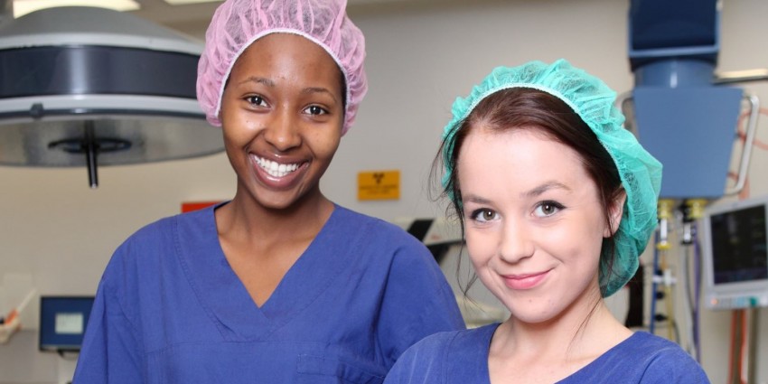 Nurses in scrubs - cropped