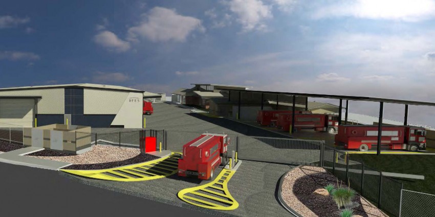 Collie Fire and Emergency Services multi-purpose facility architect's design image