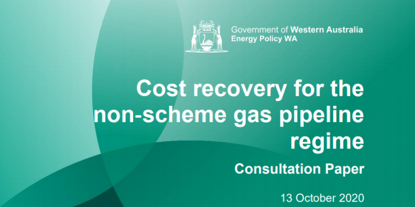 Cover page_Cost recovery for the non-scheme gas pipeline regime